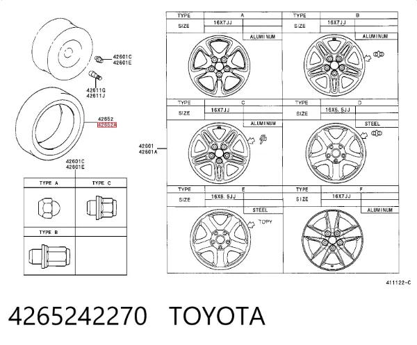  4265242270 Toyota