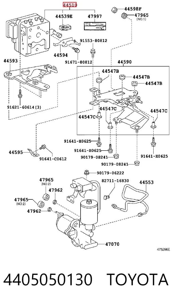 Módulo ABS 4405050130 Toyota
