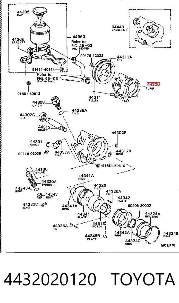 Bomba de dirección Toyota Celica T16