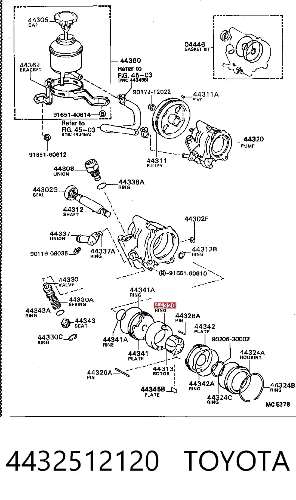  4432512120 Toyota