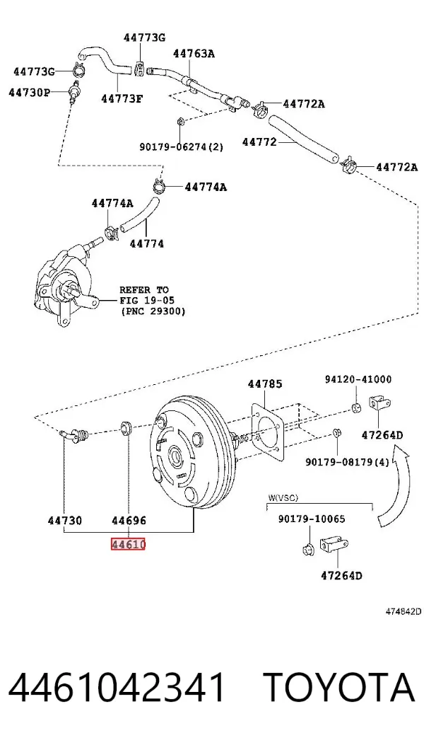Servofreno 4461042341 Toyota