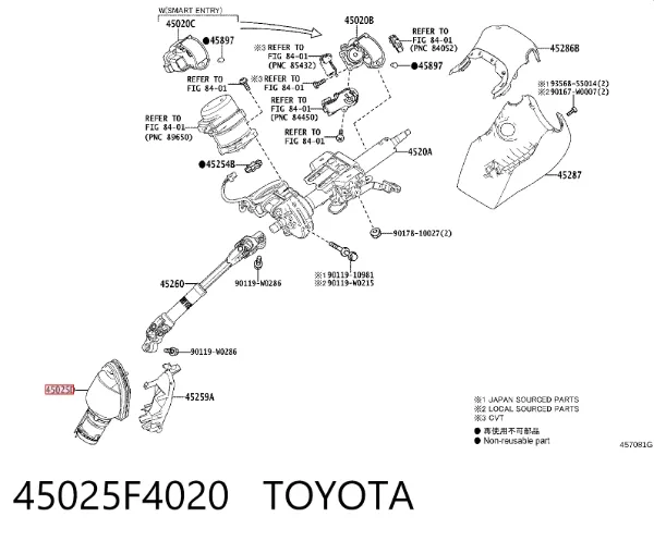  45025F4020 Toyota