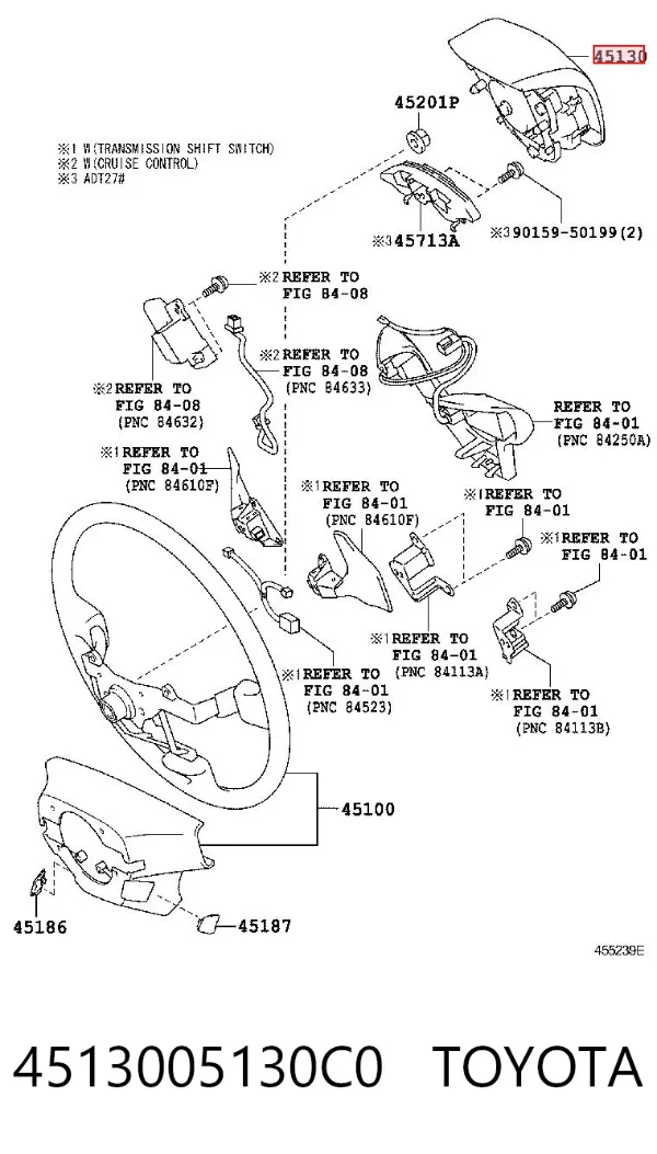 Airbag de volante 4513005130C0 Toyota