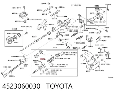 Acoplamiento del cardán de dirección TOYOTA 4523060030