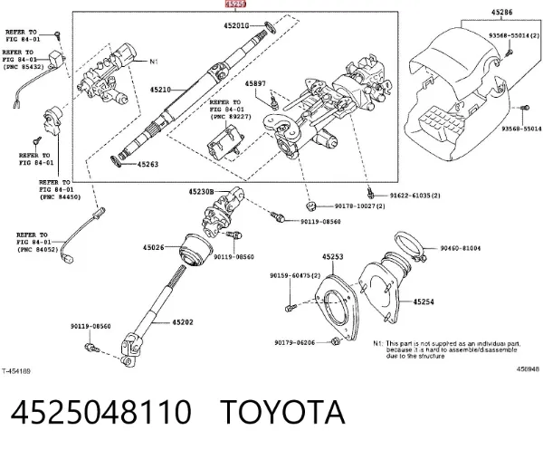 Columna dirección Lexus RX 300/330/350/400H