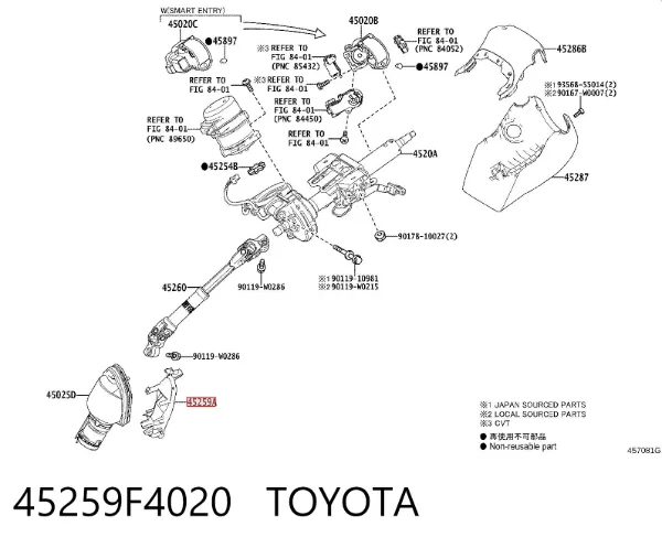  45259F4020 Toyota