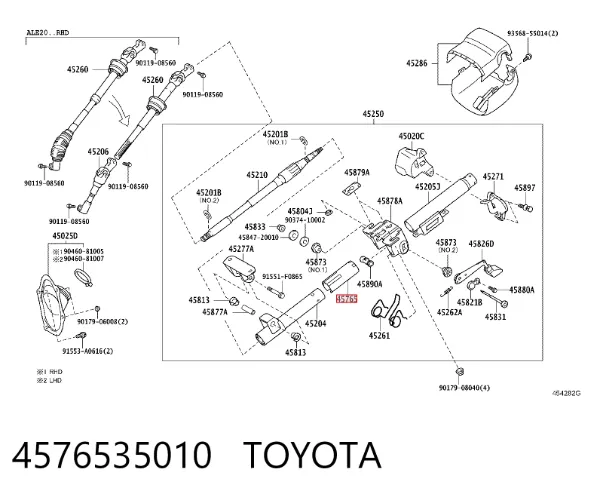  4576535010 Toyota