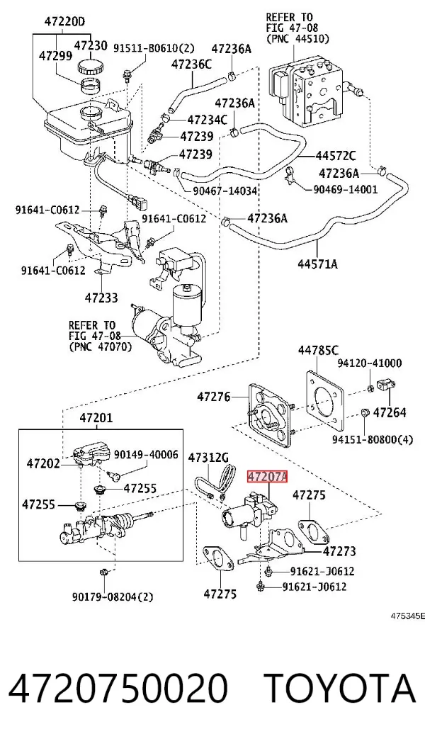  4720750020 Toyota