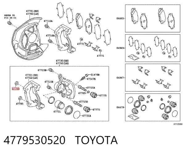  4779530520 Toyota