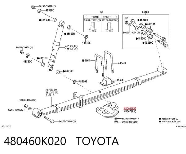  480460K020 Toyota
