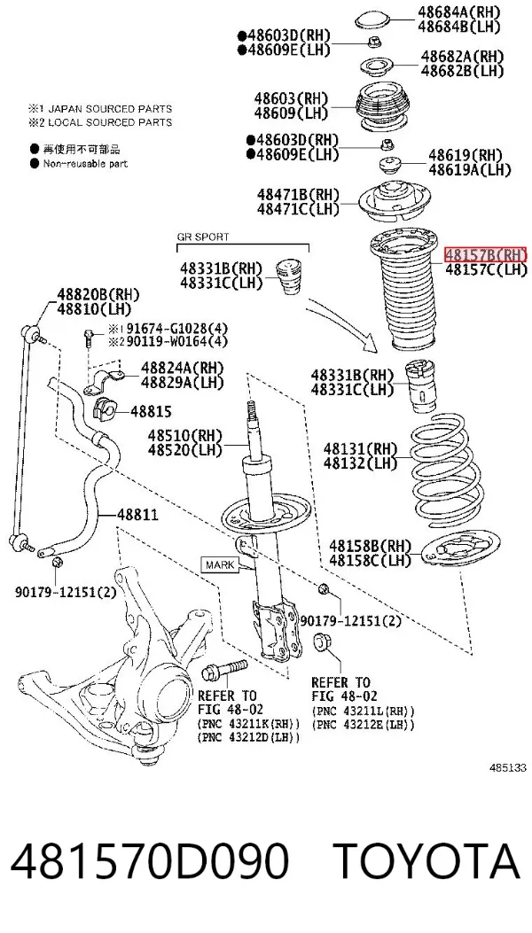  481570D090 Toyota