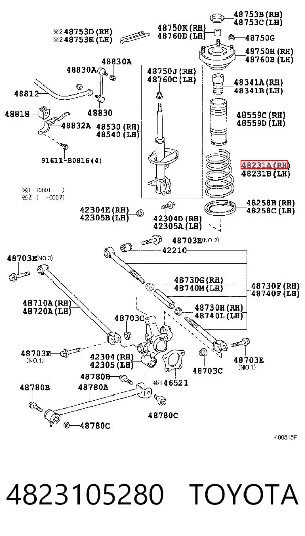 Muelle 4823105280 Toyota