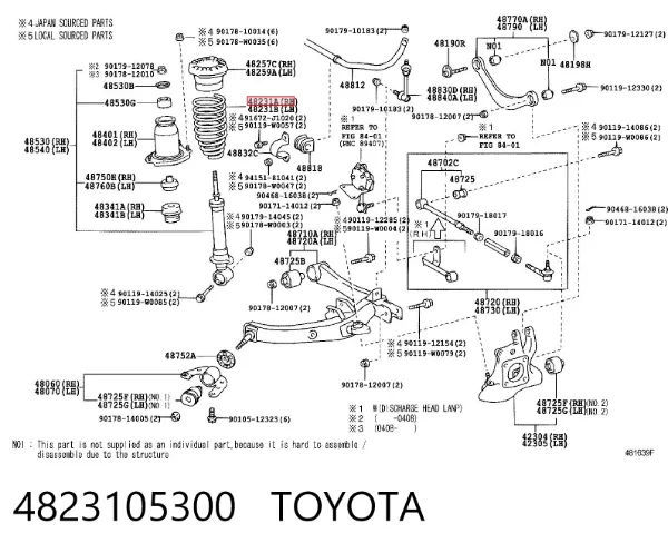 Muelle 4823105300 Toyota