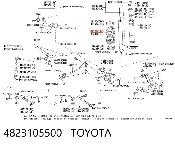 Muelle 4823105500 Toyota