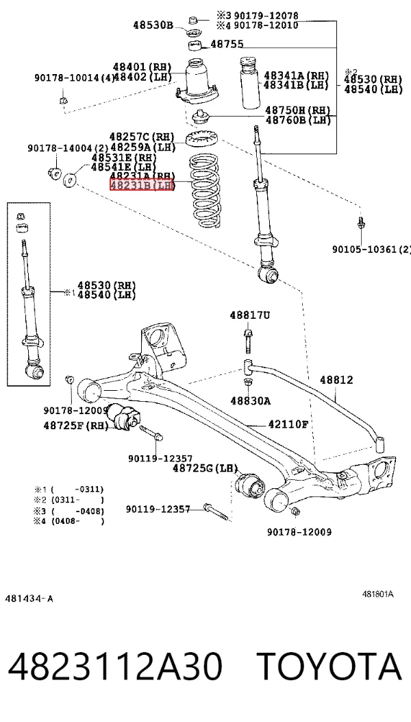 Muelle 4823112A30 Toyota