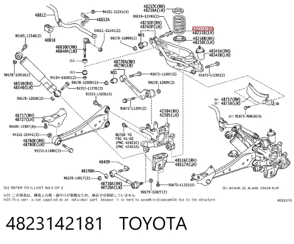 Muelle 4823142181 Toyota