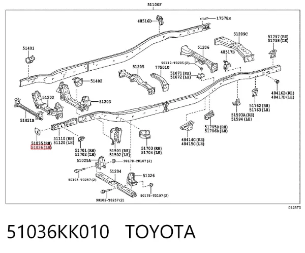  51036KK010 Toyota