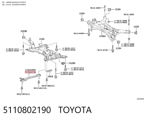  5110802190 Toyota