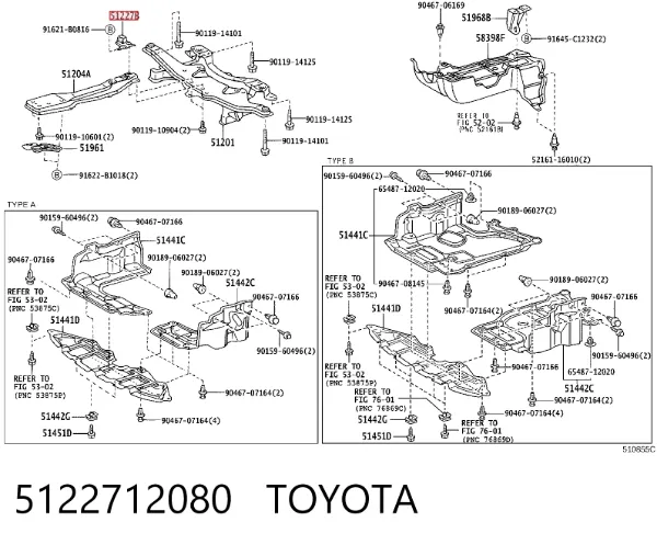  5122712080 Toyota