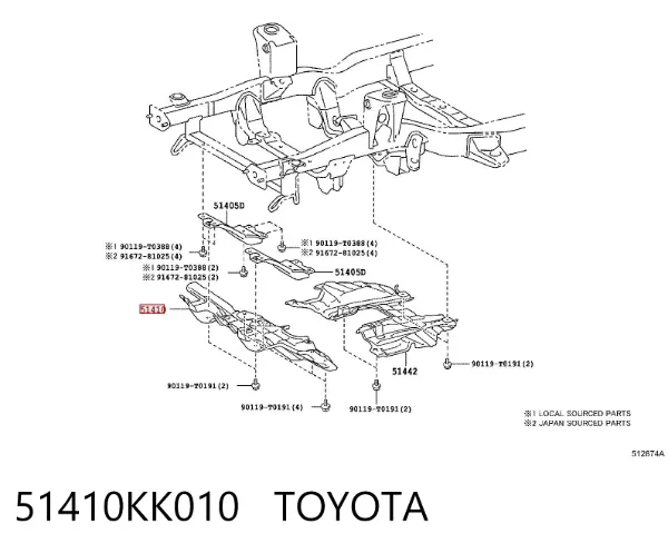 Protección motor / empotramiento Toyota Hilux GUN12, GUN13