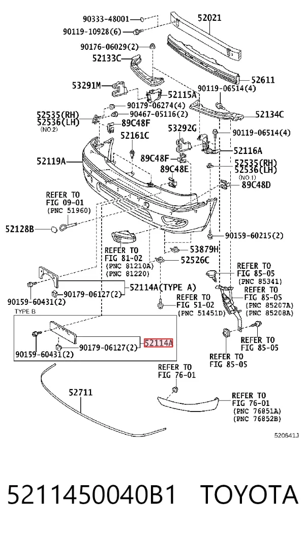  5211450040B1 Toyota