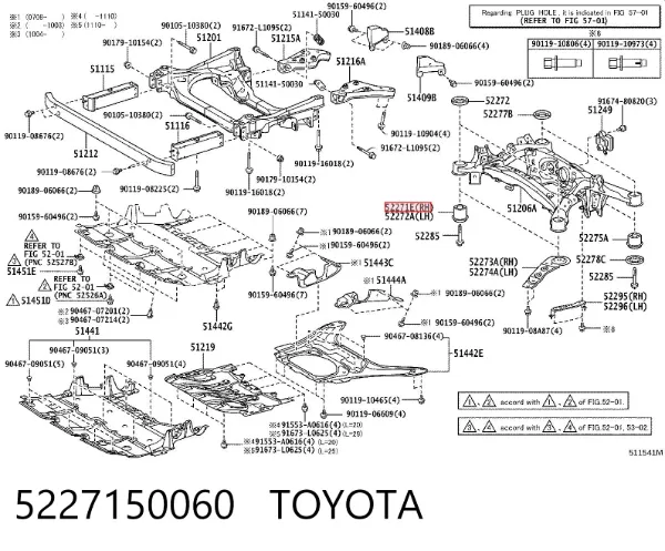 Silentblock trasero Lexus LS 600H/600HL