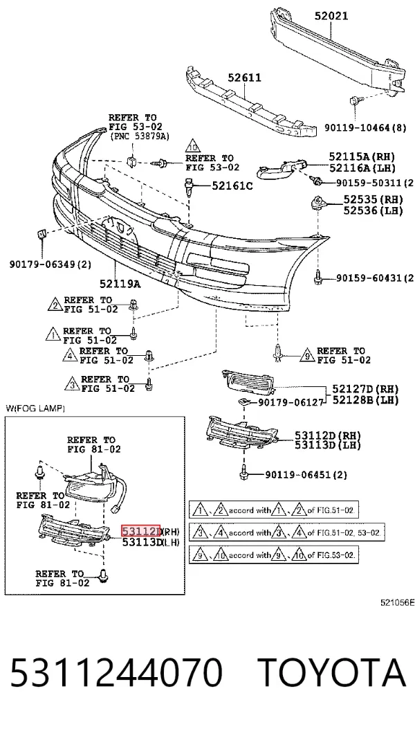  5311244070 Toyota