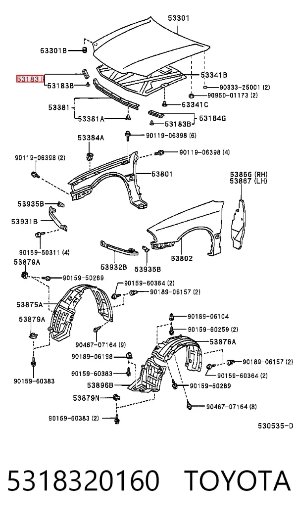  5318320160 Toyota