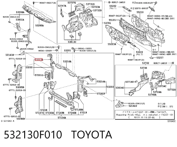  532130F010 Toyota