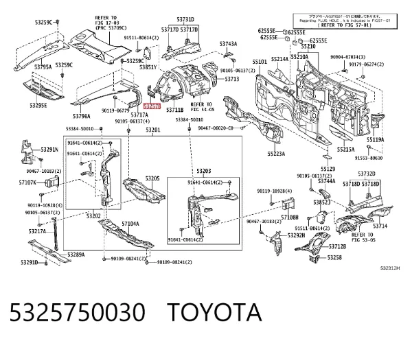  5325750030 Toyota