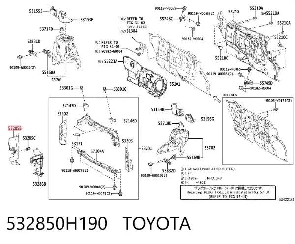  532850H190 Toyota