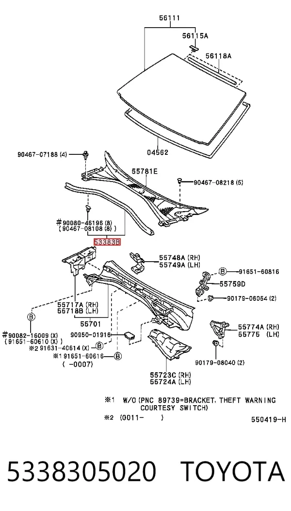 5338305020 Toyota