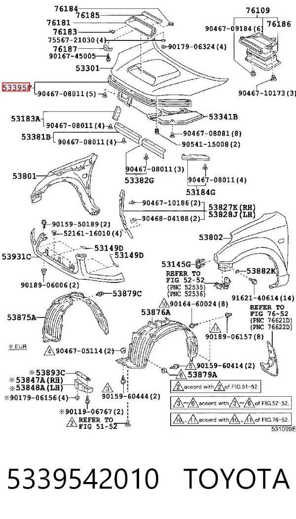  5339542010 Toyota