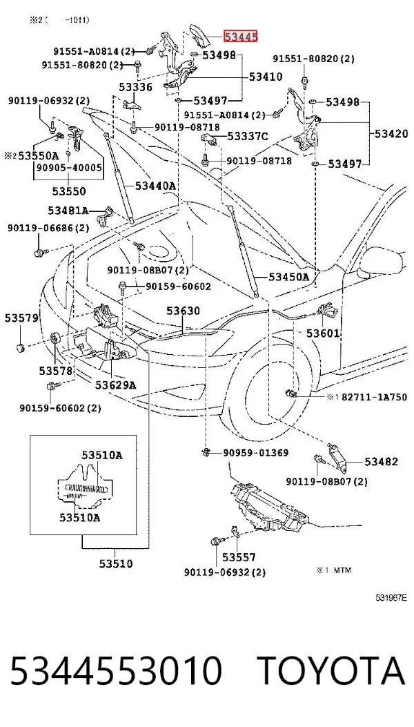  5344553010 Toyota