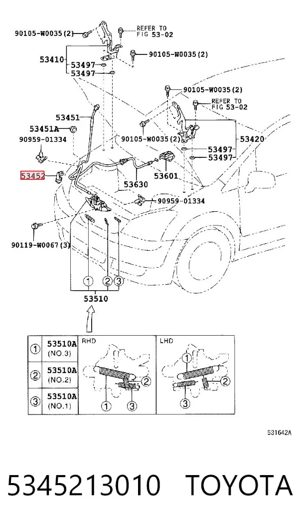  5345213010 Toyota
