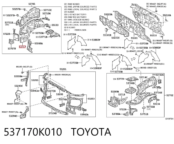  537170K010 Toyota