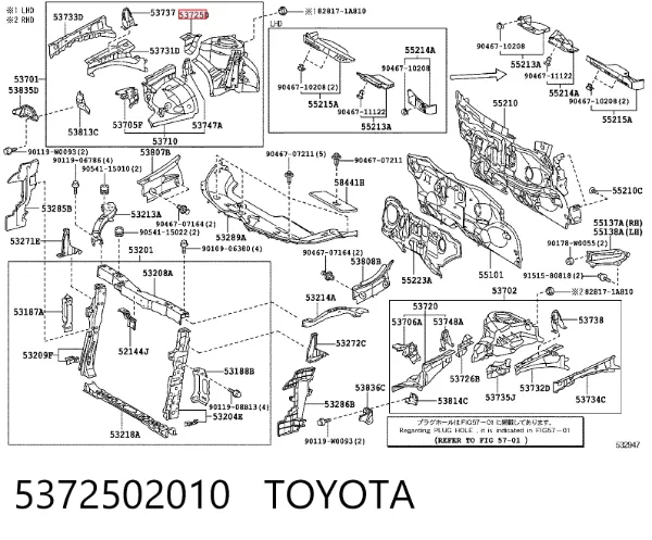  5372502010 Toyota