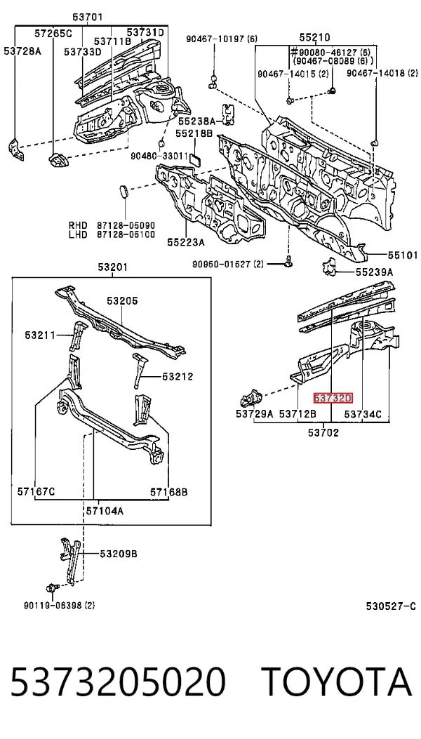  5373205020 Toyota
