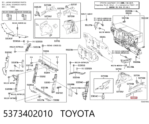  5373402010 Toyota