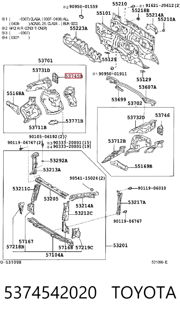  5374542020 Toyota