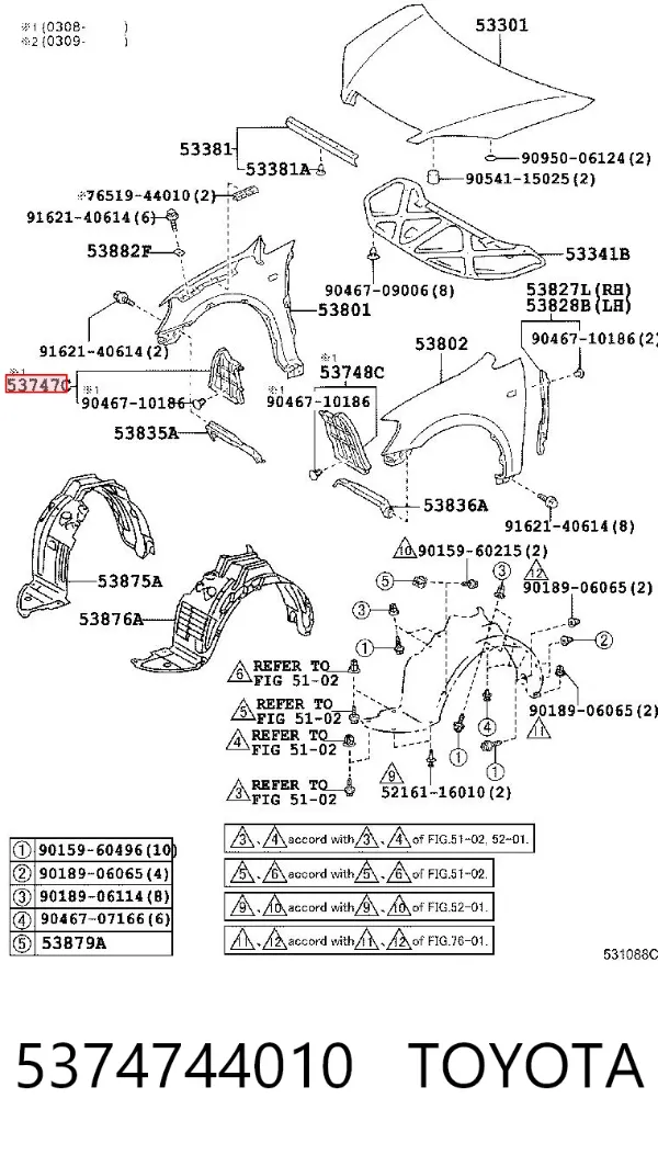  5374744010 Toyota