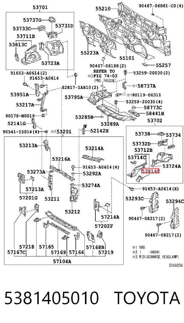  5381405010 Toyota
