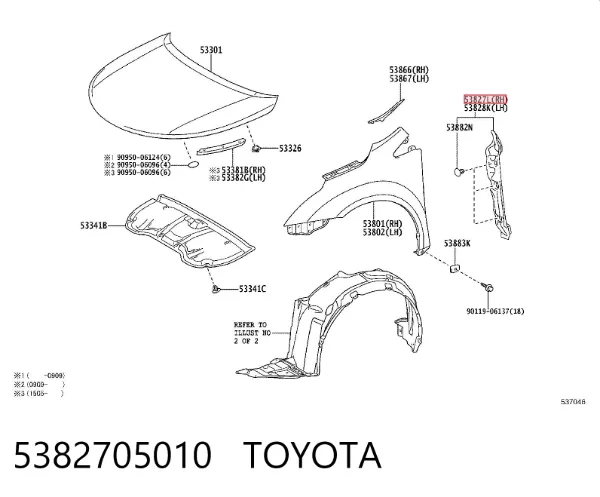 5382705010 Toyota