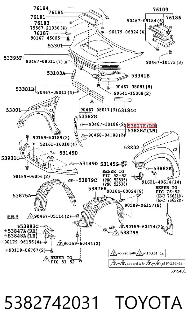  5382742031 Toyota