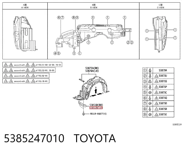  5385247010 Toyota