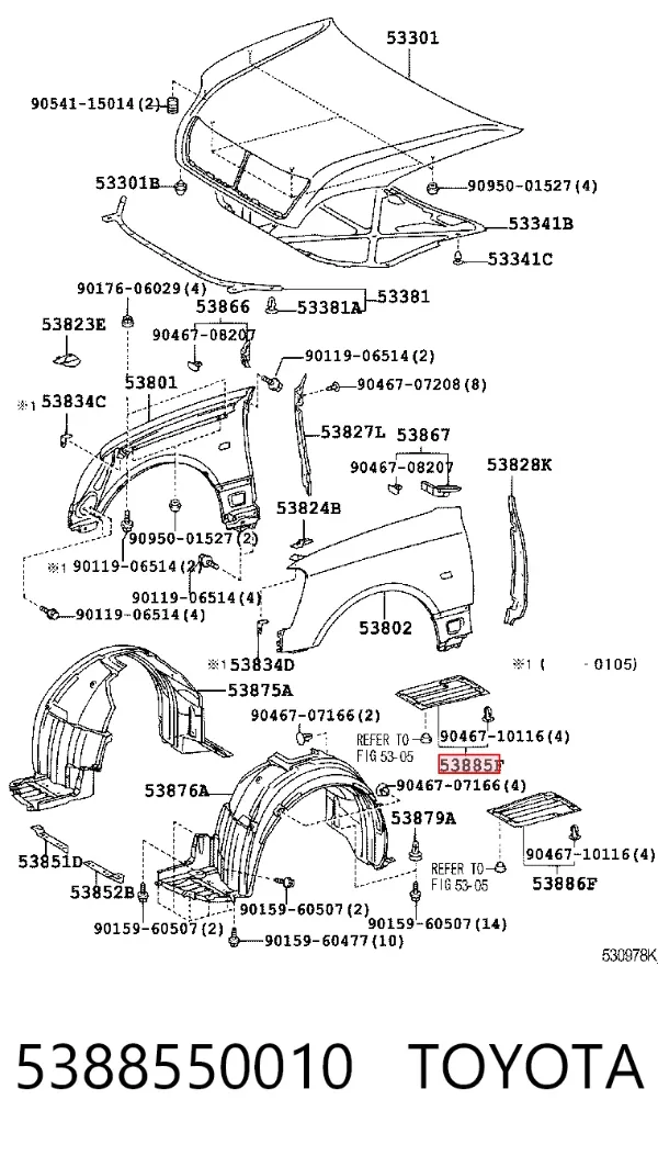  5388550010 Toyota