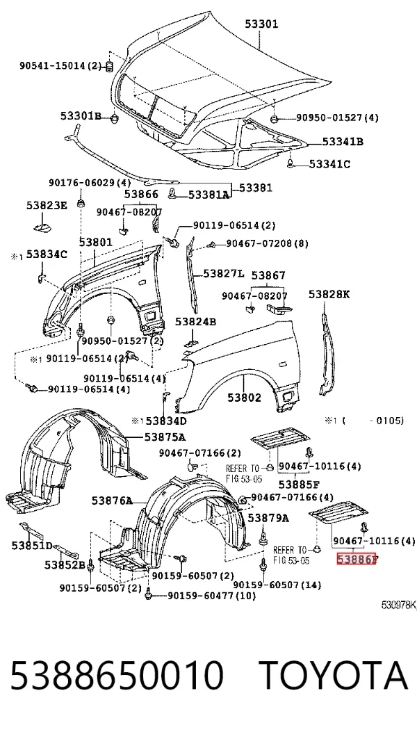  5388650010 Toyota