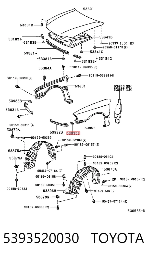  5393520030 Toyota