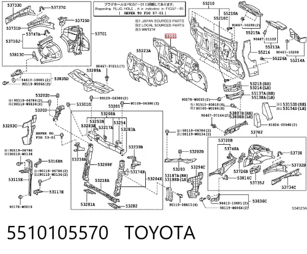  5510105570 Toyota