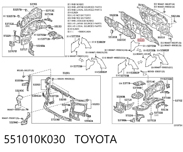  551010K030 Toyota